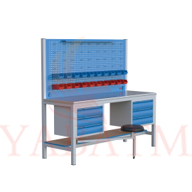 KAMPANYALI 2 MT TABURELİ ÇALIŞMA TEZGAHI 6 ÇEK.