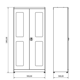 AĞIR ENDÜSTRİYEL MALZEME DOLABI KRM.36.24.29