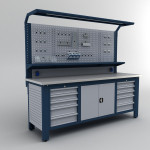 Dolaplı Metal Çalışma Masası KRM.36.15.43