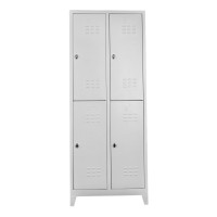  4 lü Eko Soyunma Dolabı Gri